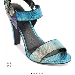 Karl Lagerfeld Women's Blue Strappy Heels